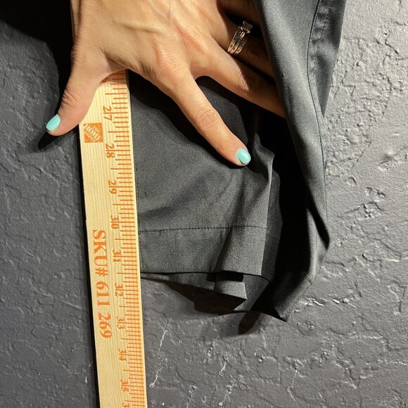 Nike Golf Dri-Fit Pants Mens 34x32 Black‎ Flat Front Poly Blend Straight Leg Zip - Picture 10 of 16